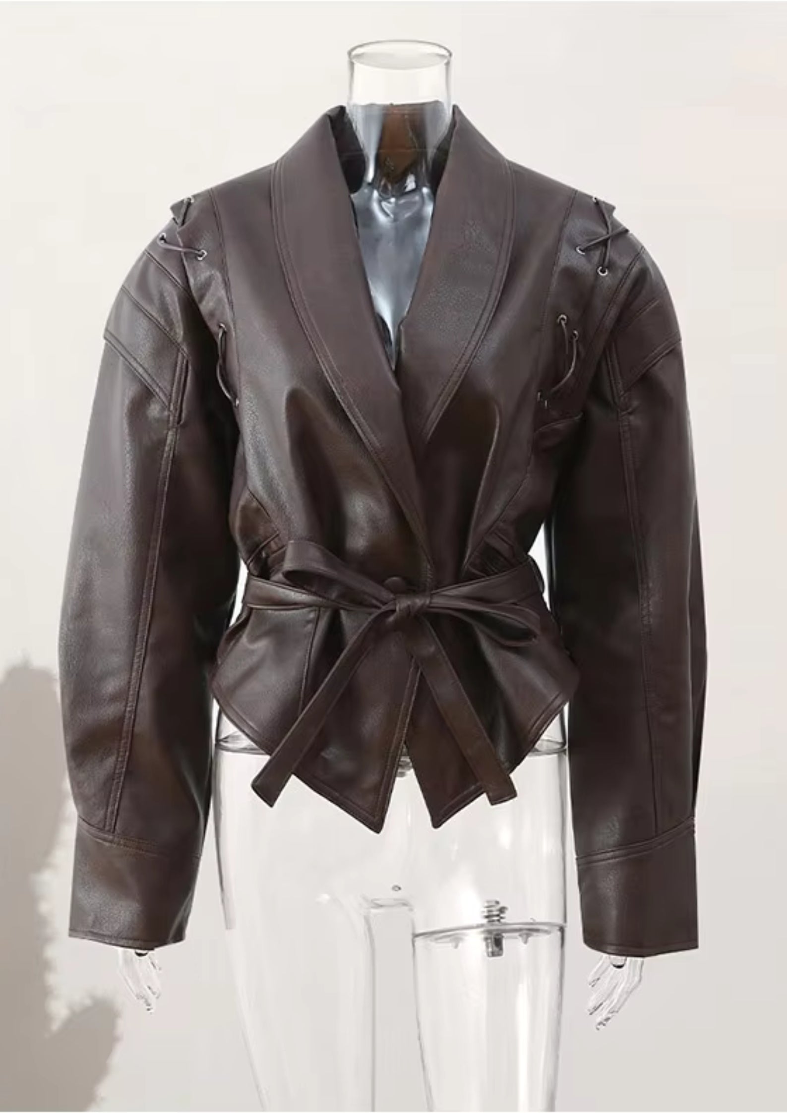 clancoo belted jacket