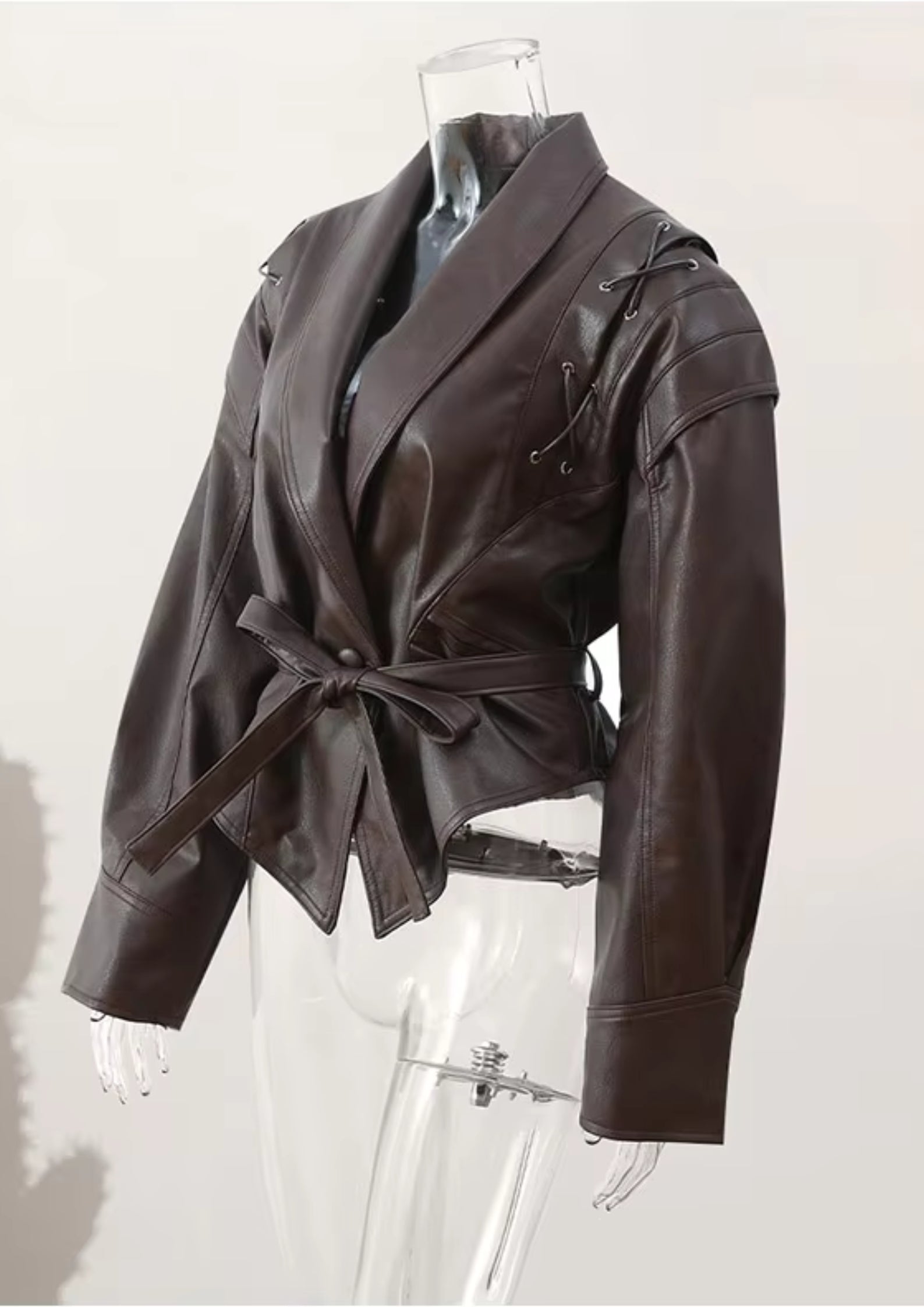 clancoo belted jacket